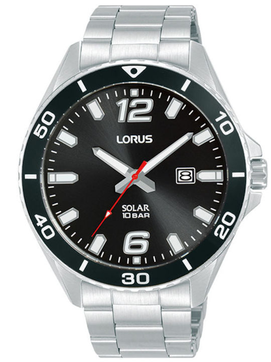 Lorus Sports Ρολόι Solar με Μεταλλικό Μπρασελέ