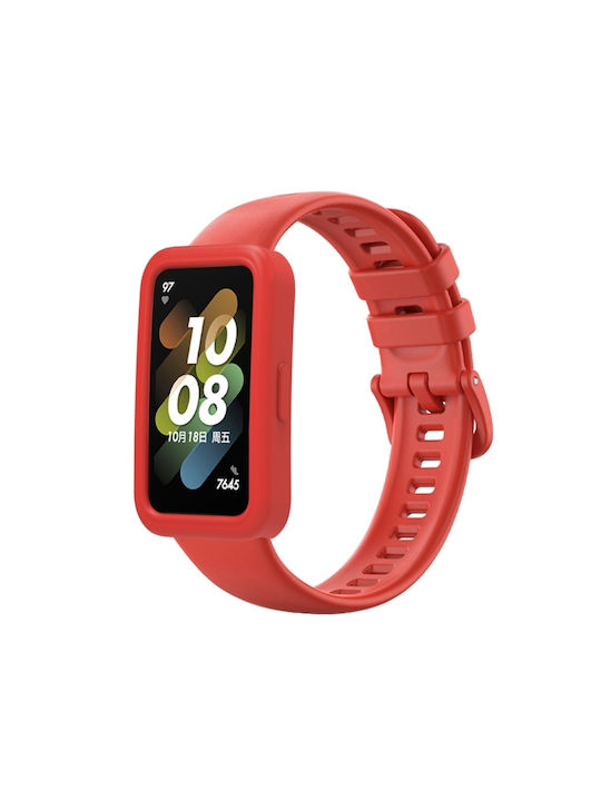 Protective Case Θήκη Σιλικόνης σε Κόκκινο χρώμα για το Huawei Band 8