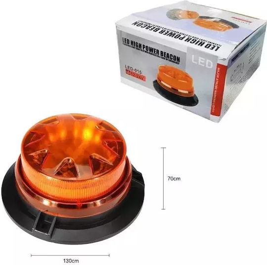 LED Car Beacon 12-24V Orange 015