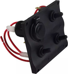 Tabelul electric cu LED-uri de masă 3 comutatoare cu brichetă Fizz 12v