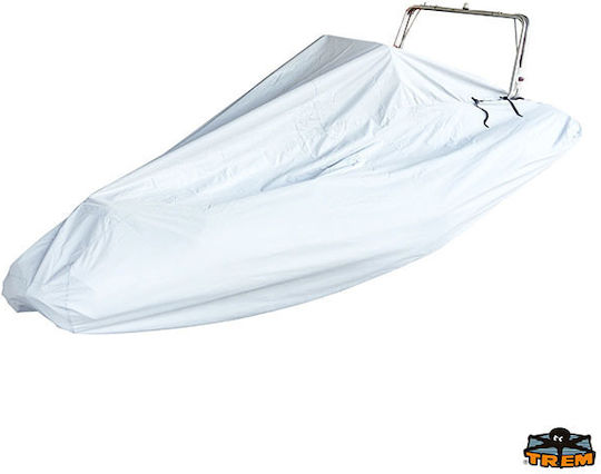 Trem Boat Cover cu deschideri din spate pentru Roll Bars pentru bărci 5.40m - 5.60m lung