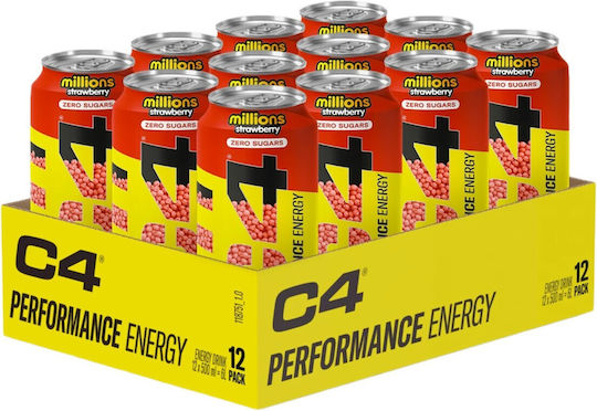 C4 Energy Drink Carbonated 12x500ml (cellucor) Căpșuni