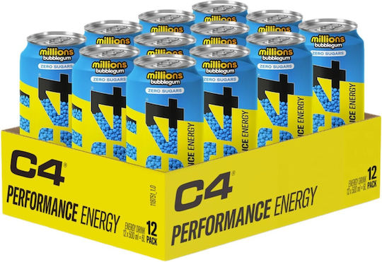 C4 Energy Drink Carbonated 12x500ml (cellucor) Bubblegum