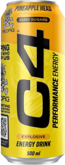 Cellucor C4 Performance Energy Drink | Zero Sugars [500 Ml] Pineapple