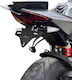 Folding License Plate Mount Aprilia Tuono V4 1100 2021-2024 (with Button)