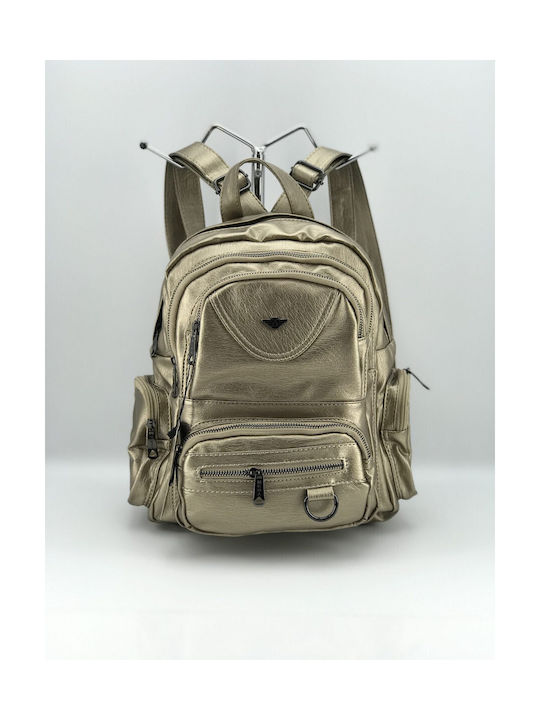 Mega Bag Weiblich Rucksack Gold