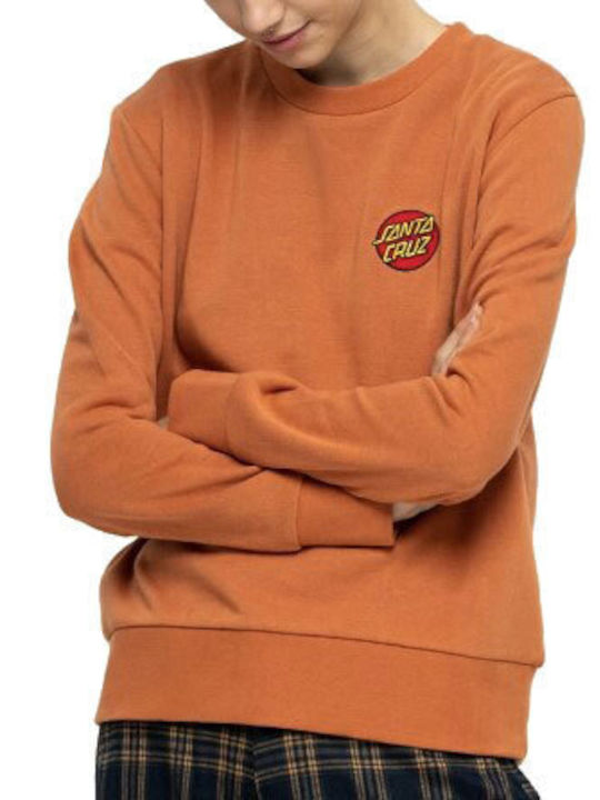Santa Cruz Women's Crewneck Classic Dot Chest - Butterscotch