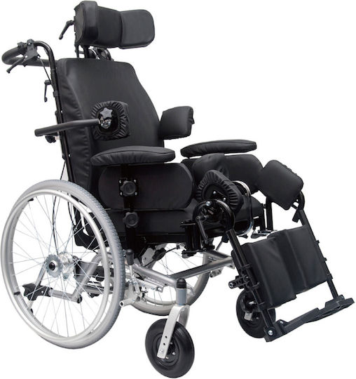 Alfa Care AC–59 Αναπηρικό Αμαξίδιο Πτυσσόμενο Ειδικού Τύπου με Ανακλινόμενη Πλάτη 45cm 13-504-032 Μαύρο