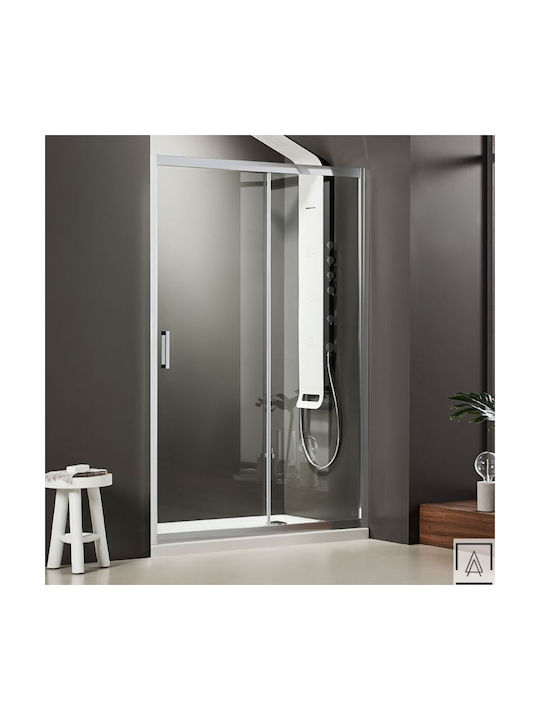 Sertar Cabinetul de glisare a dulapului glisant Port 134-137x185 Axă glisantă 1+1 Clean Glass