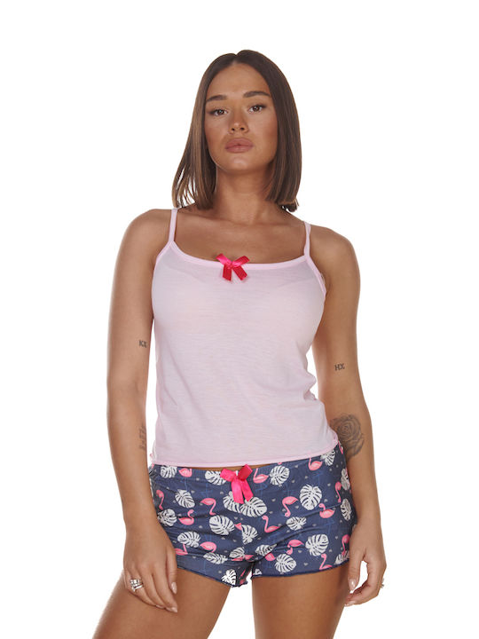 Comfort De vară Set Pijamale pentru Femei Rose