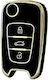 Tpu Protective Case In Black-Nickel Finish For Hyundai-kia