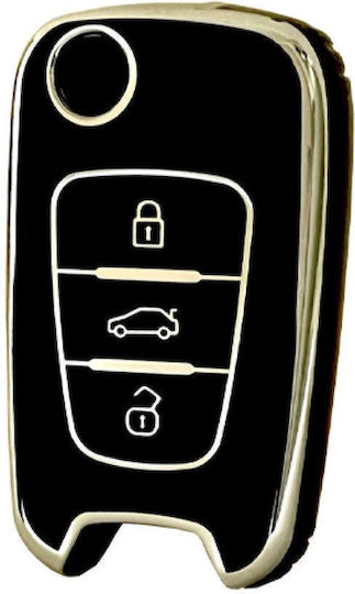 Tpu Protective Case In Black-Nickel Finish For Hyundai-kia