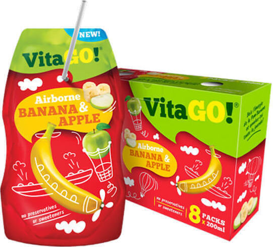 Vita Go Airborne Banane & Apfel 8x200ml