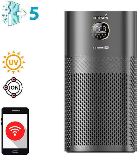 520 WiFi Пречиствател за въздух 50W за помещения 62m²
