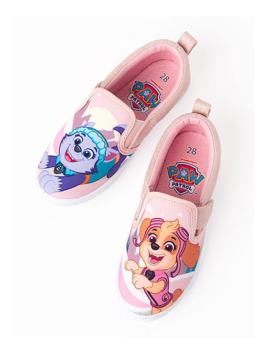 Παπούτσια Ροζ Με Στάμπα Paw Patrol Κιτρινο Cas2s24-lg521