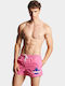 Dsquared2 Ανδρικο Μαγιο Σορτς Leaf Boxer Midi Pink D7b5f5600