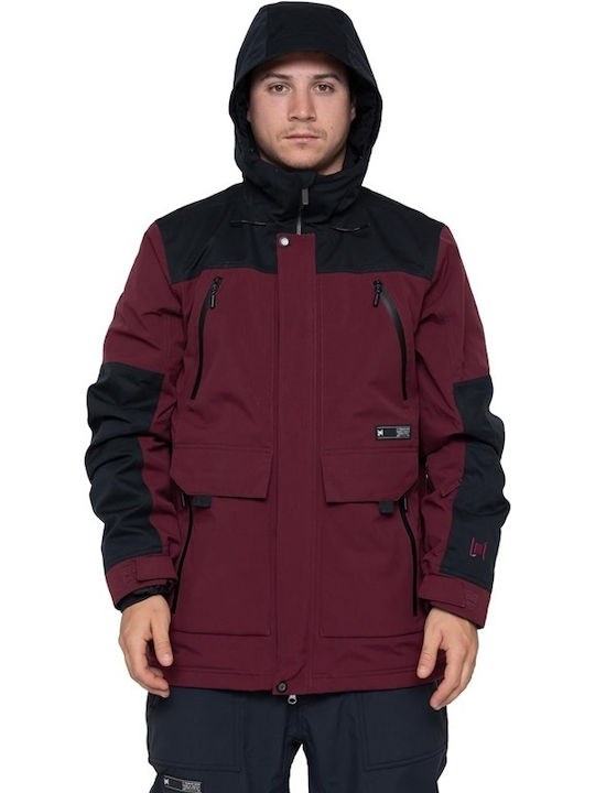 L1 Masculin Jachetă pentru Schi & Snowboard Burgundy