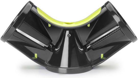 Ibili-easycook Corrugated Slicer, Plastic/stainless Steel, 6.5x19 Cm, Black/green