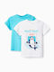 Σετ Παιδικά T-shirts Λευκό