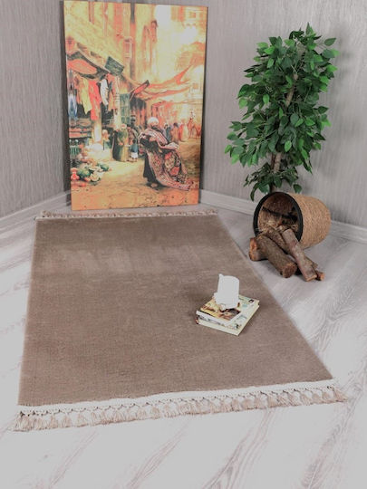 Eco Carpet Σετ Χαλιά Κρεβατοκάμαρας Γούνινα Με Κρόσια - Cordoba Μπεζ