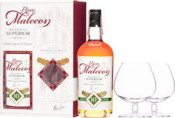Rum Malecon Reserva Superior 10 Jahre Geschenkkarton 700ml + 2 Ballongläser Rum Malecon Reserva Superior 10 Jahre Geschenkkarton 700ml + 2 Ballongläser