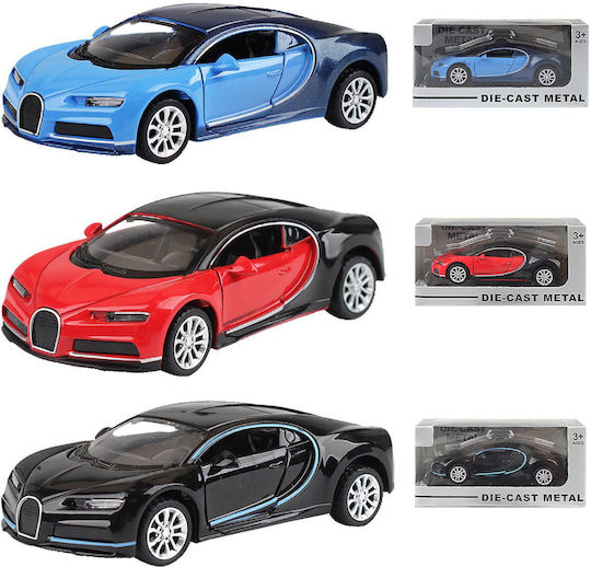 Αυτοκινητάκι 1:36 Die Cast Bughati για 3+ Ετών Pull Back (Διάφορα Σχέδια) 1τμχ 70-2299 902319