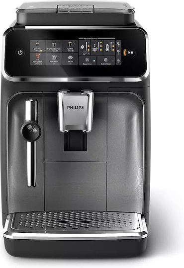 Philips Серия 3300 Автоматична Еспресо Кафемашина 1500W Налягане 15bar с Мелачка Черна EP3329/70