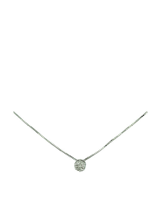 Papadopoulos Gold Charm aus Weißgold 18k mit Diamant