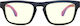 Daponte Holzartiger Brillengestell Blau WΟ 0704