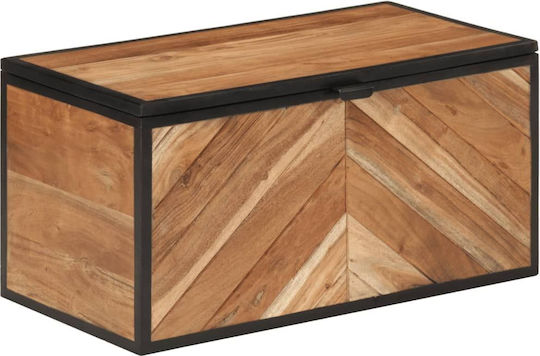 vidaXL Διακοσμητικό Μπαούλο Ξύλινο Καφέ 60x30x30εκ.