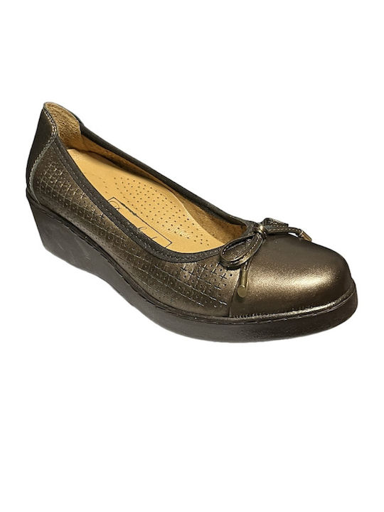 Damen Bronze Ballerinas Danalyda