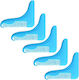 5 Pcs L-förmigen Bart Shaper Gesichtsbehaarung Shaping Tool, zufällige Farbe Lieferung