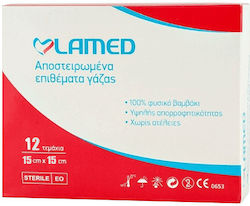 Lamed Αποστειρωμένες Γάζες 15x15cm 12τμχ