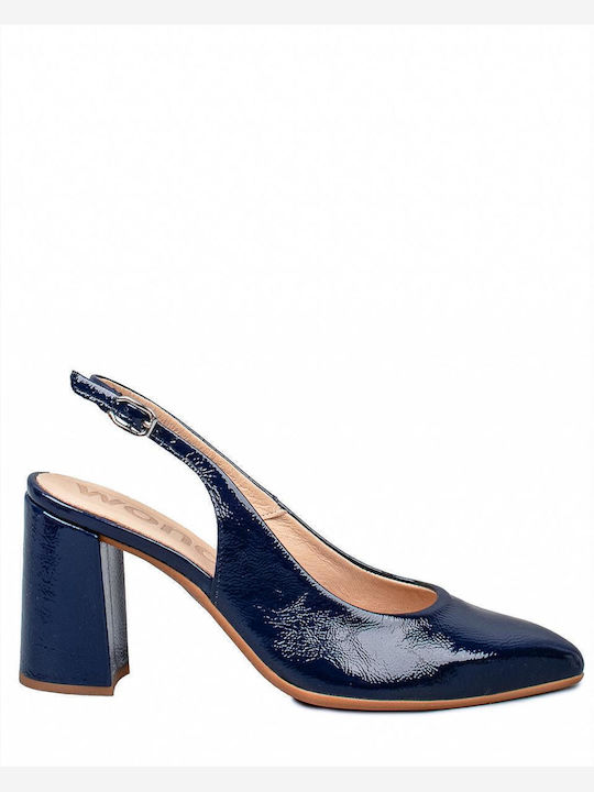 Pantofi cu Toc din Piele pentru Femei Wonders M...