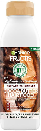 Garnier Fructis Cocoa Butter Hair Treatment Балсам Хидратация за Суха коса Коса 350мл