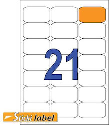 Sticki Self-Adhesive Rectangular A4 Labels 63.5x38.1mm