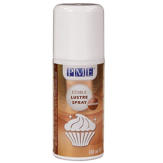 Decorative Confectionery Colour Spray Bronze PME Edible Lustre Spray Bronze 100ml