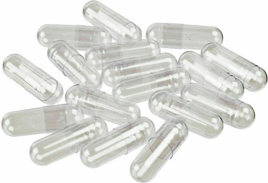 Capsule de gelatină goale nr. 0 500 bucăți transparente - Capsule de gelatină transparente