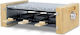 HKoenig Tabletop Electric Grill Raclette Smooth Plate 900W 29.5cmx19.5cmcm