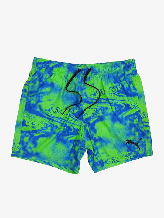 Puma Swim Printed Mid Shorts - Blue Combo 93836...