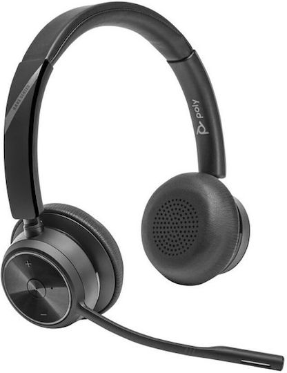 Poly Wireless On Ear Multimedia Headphone with Microphone Bluetooth