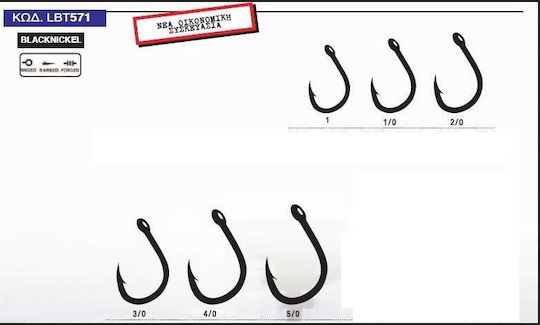 Hayabusa Fishing Hooks Set 10pcs No7/0