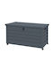 Outsunny 311l Outdoor trunk with lock and 2 handles, made of galvanized steel, 120x62x66 Cm, dark grey
