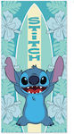Disney Stitch Детски плажен кърпа Син 140x70см.