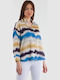 Damen Shirt mit Druck - Blau 15237