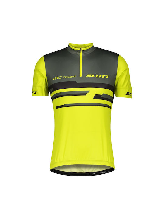 Scott Short Sleeves Cycling Jersey Yellow