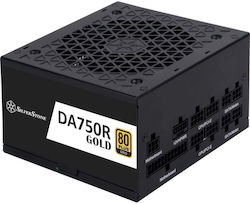 Silverstone DA750R 750W Black Computer Power Supply Full Modular 80 Plus Gold