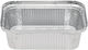 Aluminum Food Container No.128, 450ml, 14.6x12.1x4cm (100pcs) Intertan (q400128c)