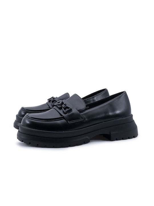 1468 Love4shoes Women's Loafer Black