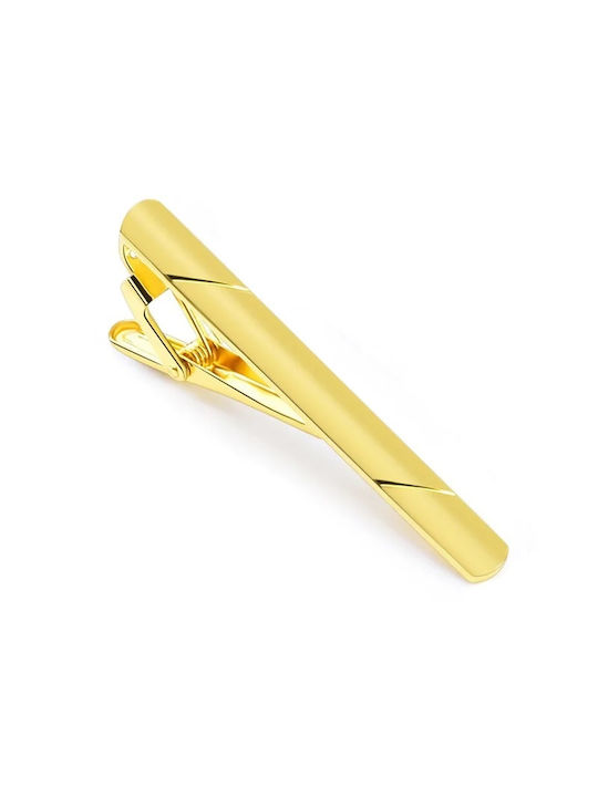 Legend Accessories Clip Γραβάτας από Ασήμι σε Χρυσό χρώμα